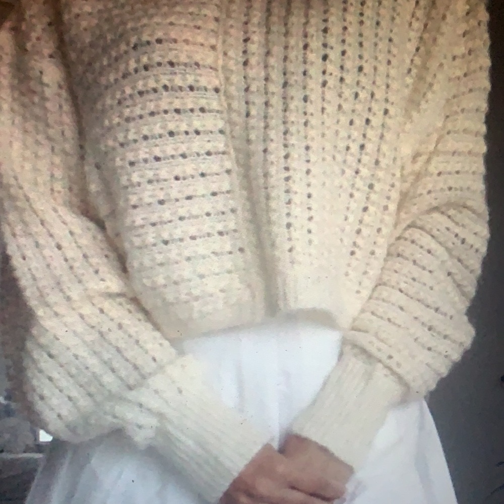 Wilfred Free Cropped Textured Sweater